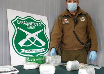 Decomisan 4,5 kilos de cocaína en Puerto Chacabuco