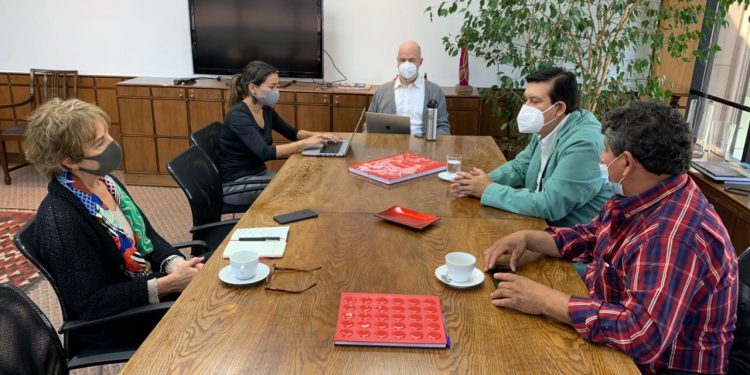 Diputado René Alinco se reúne con Ministra de Transportes y Telecomunicaciones.