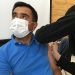 Trabajadores de Puerto Chacabuco recibieron segunda dosis de vacuna SINOVAC.