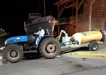 Trabajo intersectorial permitió realizar una nueva sanitización en Chile Chico.