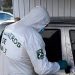 Carabineros de Labocar realiza peritajes a vehículo y armamento incautado tras procedimiento de la Armada en Puerto Cisnes.
