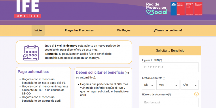 Ingreso Familiar de Emergencia: Este 19 de mayo comenzará pago del beneficio para quienes lo solicitaron en la segunda postulación de abril