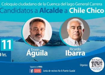 Este martes, a la 17:30 horas, se transmitirá el primer y único debate a la alcaldía de Chile Chico