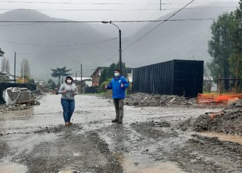 Obras en calles de Puyuhuapi próximas a concluir y entregar una mejor calidad de vida a vecinos/as de Puyuhuapi