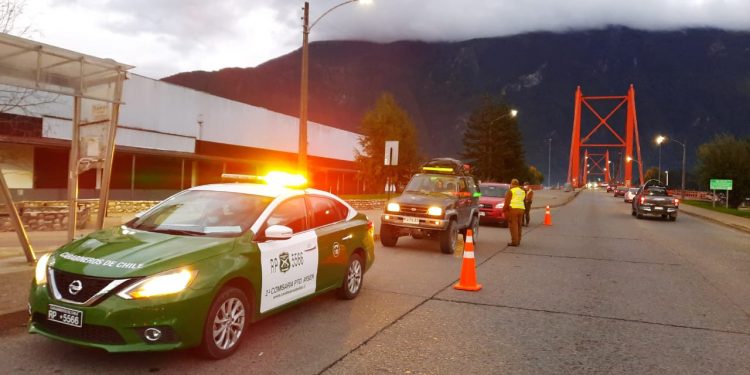 Carabineros de Puerto Aysén detuvo a 10 personas por realizar actividad deportiva infringiendo la cuarentena