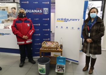 Personal de Aduana se suma a campaña de recolección de pilas de Edelaysen