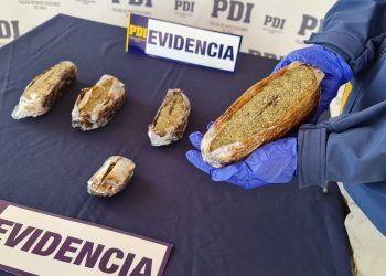 PDI y Fiscalía logran detención y prisión preventiva de sujeto que intentó ingresar más de un kilo marihuana por el aeropuerto de Balmaceda