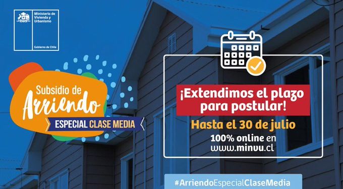 Minvu anuncia extensión del plazo para postular al Subsidio de Arriendo Especial Clase Media