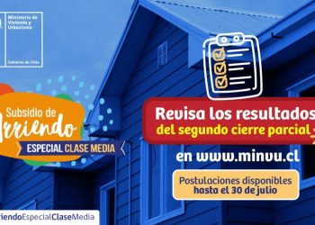Minvu publicó resultados del segundo cierre parcial del Subsidio de Arriendo Especial Clase Media