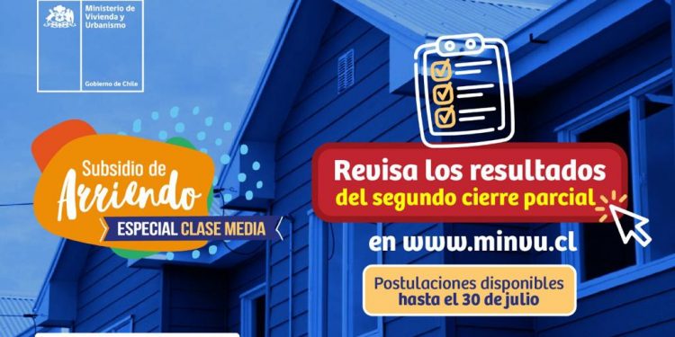 Minvu publicó resultados del segundo cierre parcial del Subsidio de Arriendo Especial Clase Media