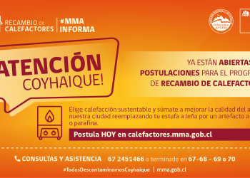 Seremi del Medio Ambiente abre nueva postulación al programa de recambio de calefactores en Coyhaique