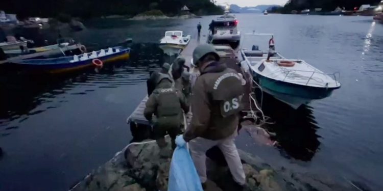 Carabineros del O.S.7 en conjunto con la Fiscalía realizan inédito operativo antidrogas en Puerto Gala
