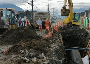 Construcción de siete colectores de aguas lluvias se encuentran en ejecución en Puerto Aysén