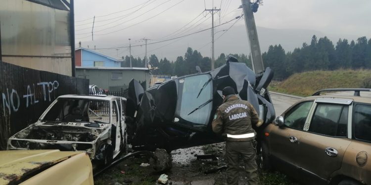 Carabineros de Coyhaique indaga presunto robo de vehículo y daños en accidente