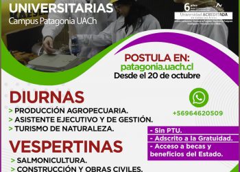Admisión 2022: Campus Patagonia UACh abre postulaciones para carreras técnicas universitarias