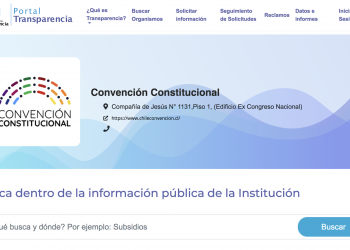 Convención Constitucional recibirá solicitudes de información a través del Portal de Transparencia del Estado