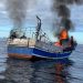 Autoridad Marítima rescata a 5 personas tras incendio a bordo de embarcación