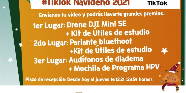 DEM Aysén invita a sus estudiantes a participar de Tik Tok Navideño 2021