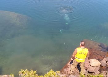 Carabineros del GOPE Aysén rescató en lago Las Ardillas cuerpo sin vida de joven tras denuncia por presunta desgracia