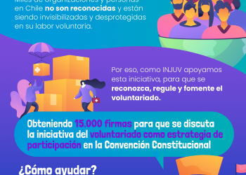 INJUV se suma a iniciativa popular para reconocer el voluntariado en la nueva constitución