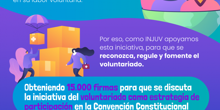 INJUV se suma a iniciativa popular para reconocer el voluntariado en la nueva constitución