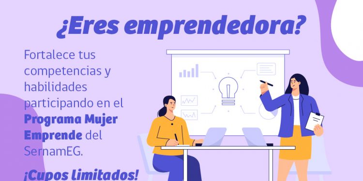 Programas Mujeres Jefas de Hogar y Mujer Emprende se encuentran abiertos para inscripción hasta fines del mes de marzo.
