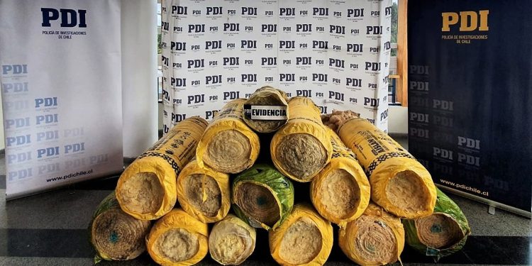 PDI recupera material de construcción avaluado en un millón de pesos.