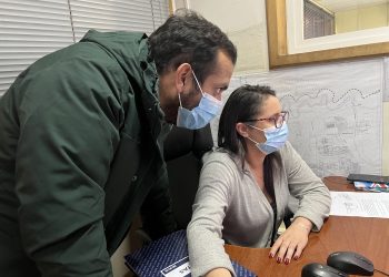 La central de cámaras de vigilancia del municipio de Coyhaique funciona 24 horas al día.