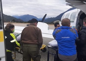 Carabineros prestó colaboración tras grave accidente que sufrió policía de la Gendarmería Nacional Argentina en la frontera cerca de Lago Verde.
