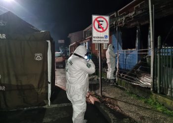 Labocar en coordinación con la Fiscalía realiza peritajes tras lamentable incendio ocurrido en Puerto Aysén.
