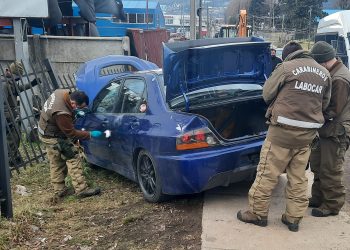 Baleo a vehículo en céntrica avenida de Coyhaique es indagado por Carabineros y Fiscalía