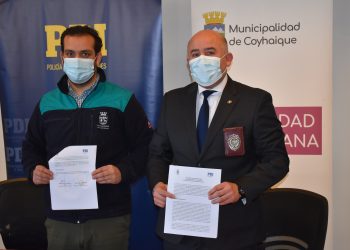 PDI y Municipalidad de Coyhaique firman acuerdo de colaboración para conexión espejo de las cámaras de seguridad de la ciudad