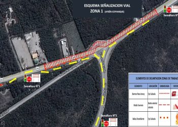 10% de avance tiene conservación de rotonda ubicada en acceso norte a la ciudad de Puerto Aysén