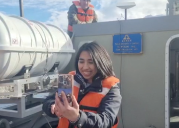 Habitantes de Lago O’Higgins realizan su primera videollamada gracias a la colaboración del Ejército