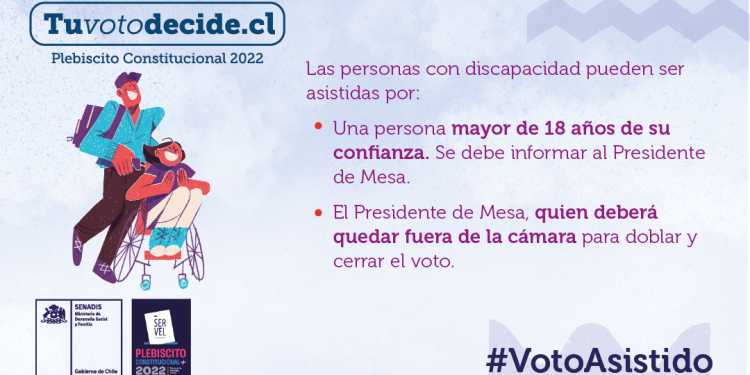 Desarrollo Social y Senadis informan alcances del Voto Asistido y cómo ejercer este derecho.