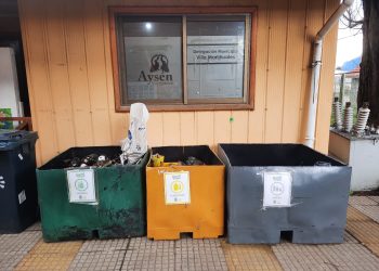 Municipio de Aysén realizó la primera jornada de reciclaje y limpieza en Villa Mañihuales y la instalación de un Punto Limpio.