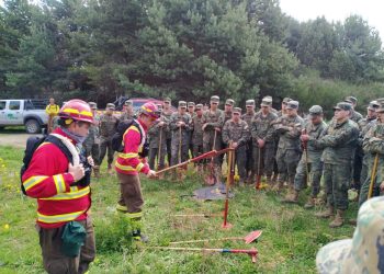 Personal de Ejército se capacita para combatir incendios Forestales.