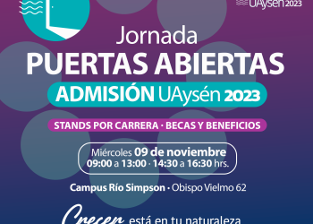 Universidad de Aysén invita a jóvenes, egresados y comunidades educativas a su segunda Jornada Puertas Abiertas.