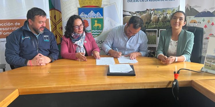 Municipalidad de Coyhaique e INIA Tamel Aike firman convenio para la primera versión de «Expo Ganadera Ovina 2023»