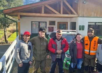 Carabineros del GOPE Aysén localizó y trasladó a familia tras denuncia en sector El Turbio en Mañihuales