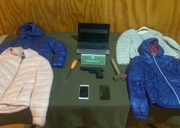 Tres personas detenidas y especies recuperadas tras robo al céntrico local comercial Samsara Patagonia en Coyhaique