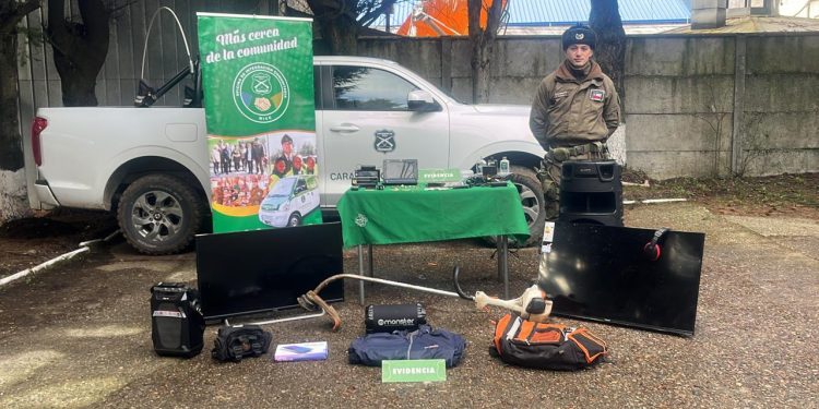 Detenido sujeto por receptación en Puerto Aysén: Carabineros recupera especies de robos y hurtos anteriores