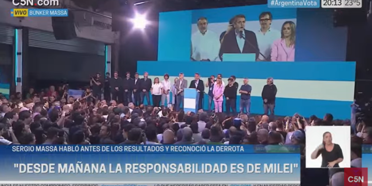 Massa reconoce la derrota y Javier Milei es el nuevo presidente electo de Argentina
