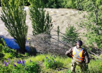 Ayer miércoles Carabineros encontró y rescató cuerpo sin vida desde el río Simpson