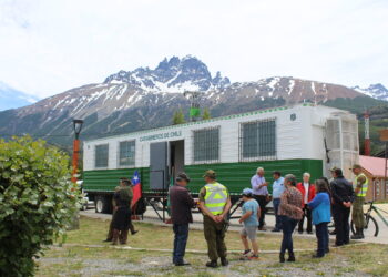 Carabineros Aysén refuerza la seguridad en periodo estival pone en funcionamiento Sistema Modular Móvil en Villa Cerro Castillo