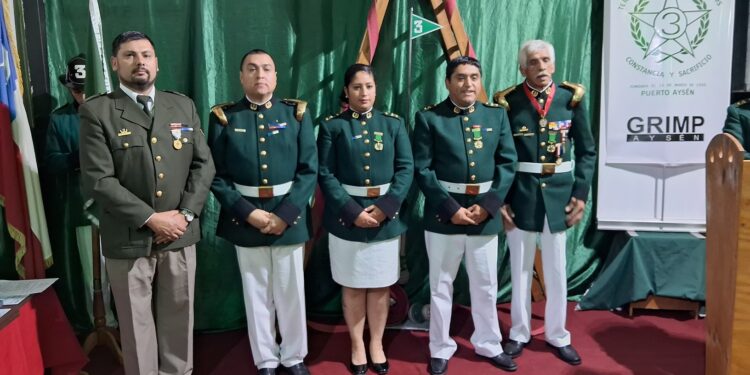 La Tercera compañía de bomberos de Puerto Aysén celebró su aniversario N°74