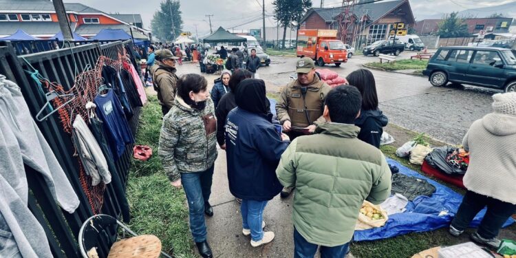 Servicios públicos desarrollaron trabajo preventivo e informativo en feria Víctor Domingo Silva