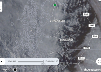 Para el próximo fin de semana se pronostican ráfagas de viento de hasta 90 km/h acompañadas de precipitaciones y temperaturas mínimas alrededor de 1 °C