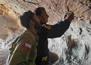 Rayan por segunda vez la cueva de las manos en Chile Chico
