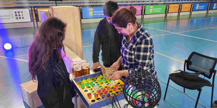 Alta convocatoria en el Bingo de la Construcción en Coyhaique